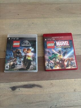 Lego Marvel Super Heroes PS3 - Red and Clear Cases